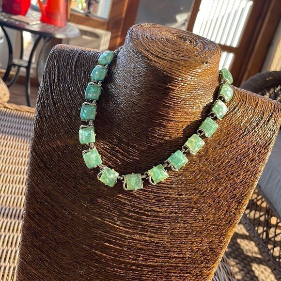 Vintage Signed 50's Lucite Coro Necklace - Picture 1 of 4